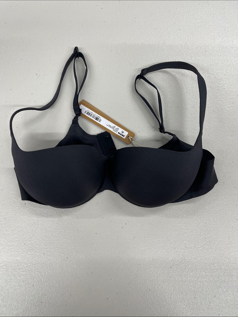 SKIMS Black Seamless T-Shirt Bra
